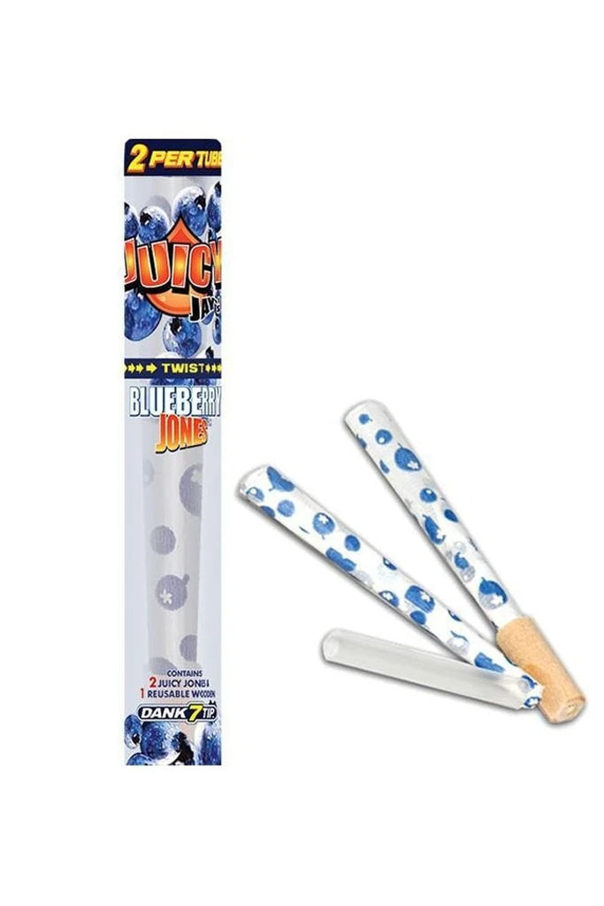 Juicy Jay's Cones Blueberry Jones 2pk with Wooden Tips