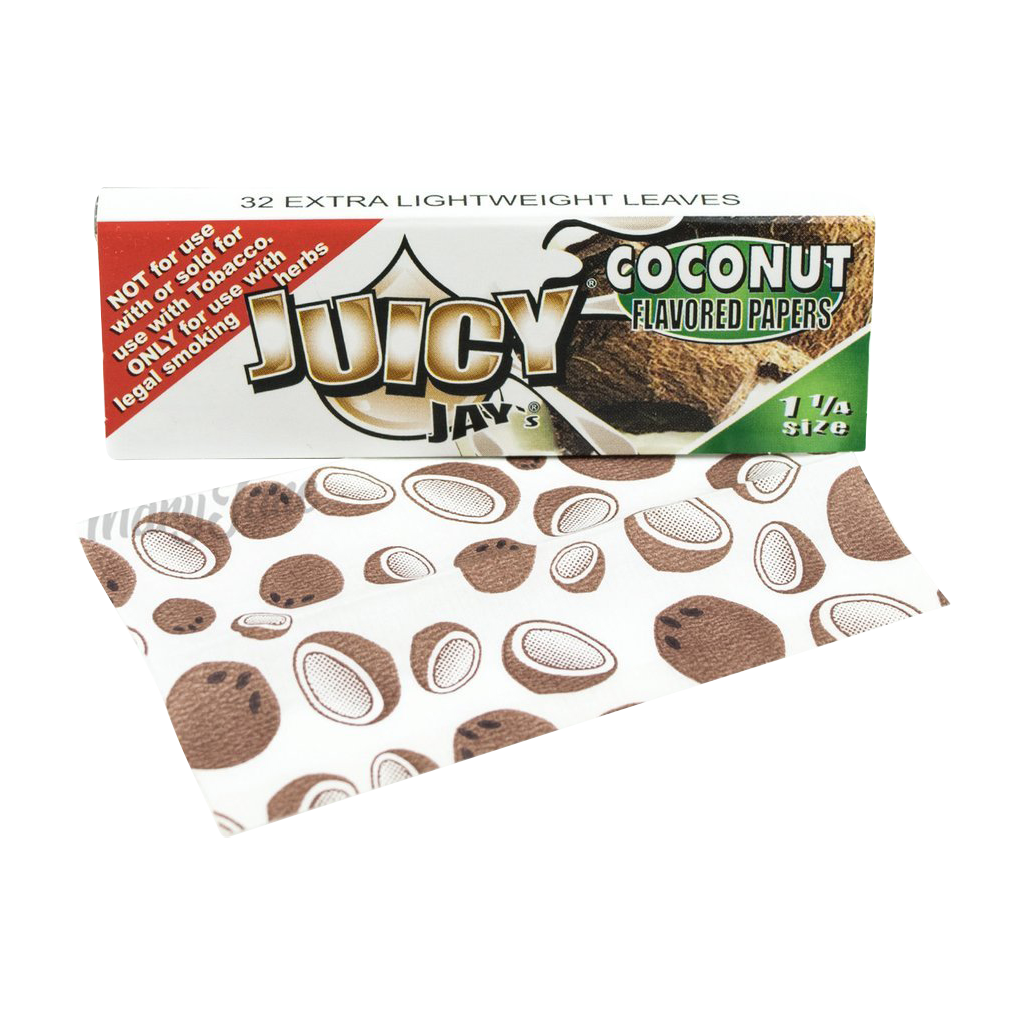 Juicy Jay's 1 1/4 Rolling Papers Coconut