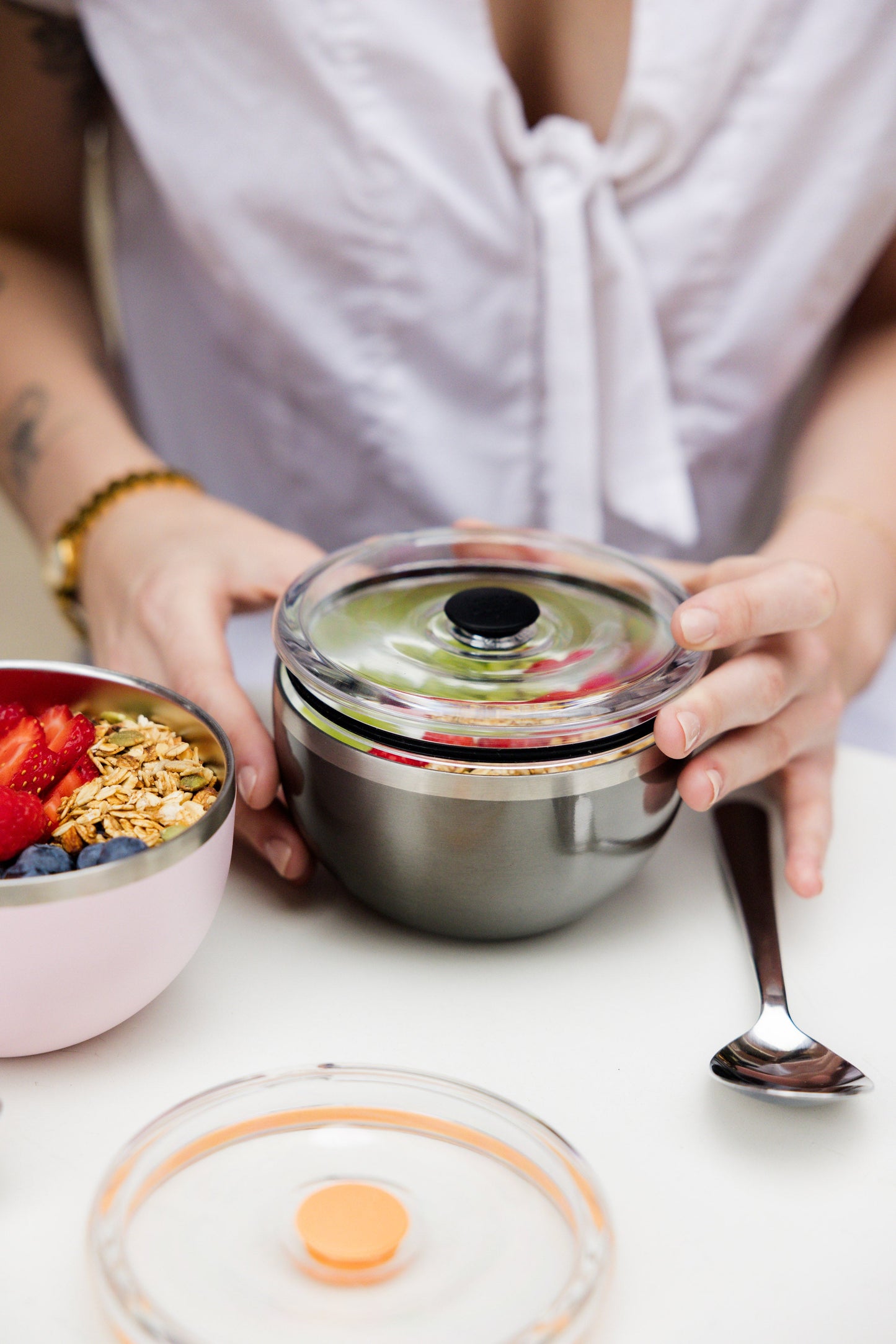 Go Bowl Luxe - Flat Lid | Black