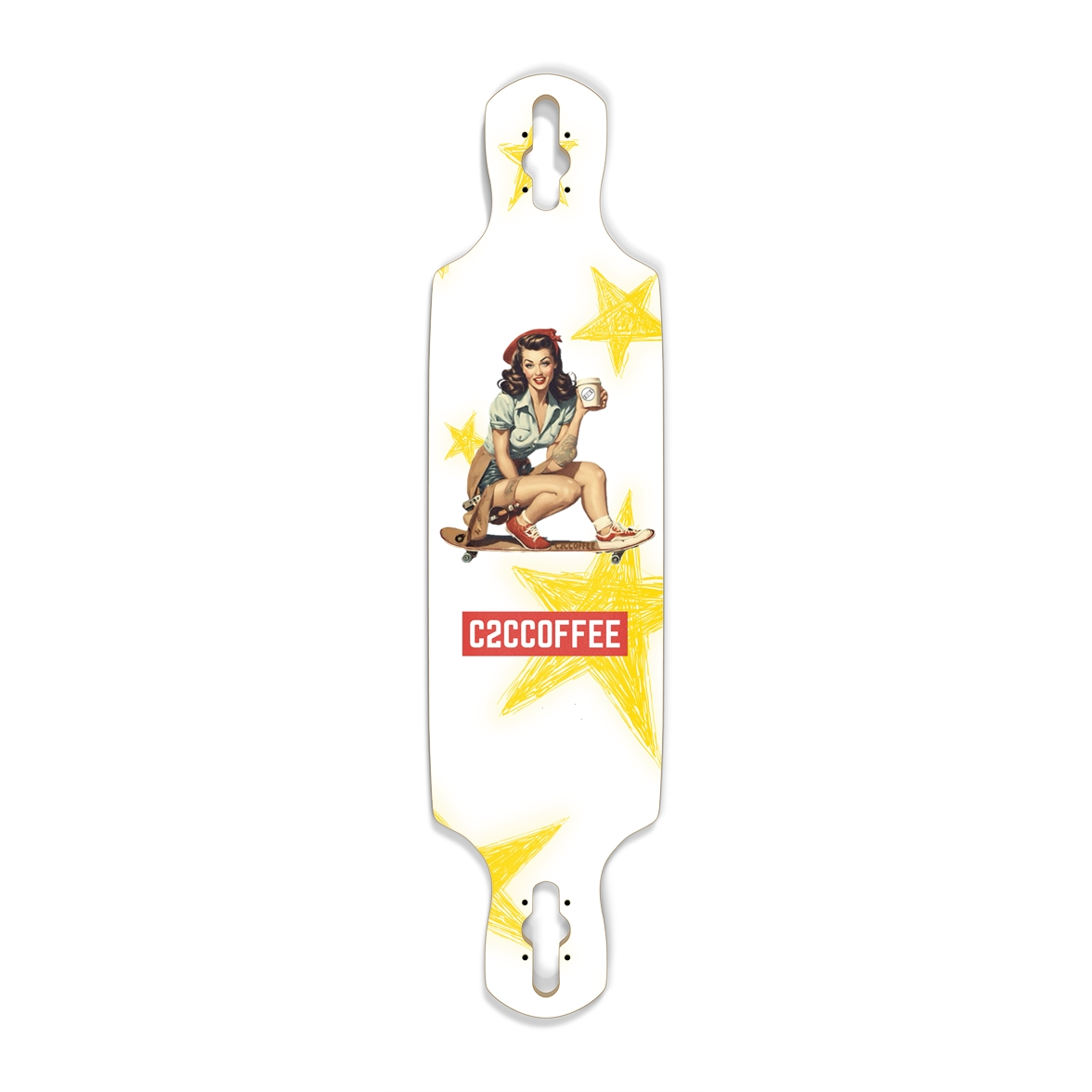 c2ccoffee pinup girl longboard