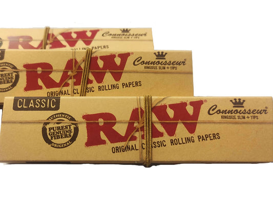 Raw classic king size connoisseur with tips