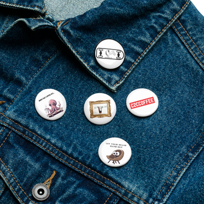 Coast To Coast Coffee Set of pin buttons
