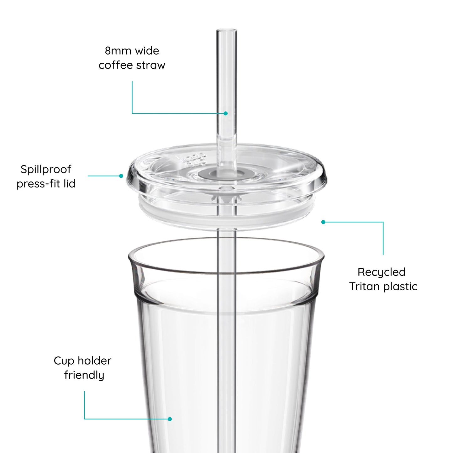 Cold Cup Original - 16oz | Coffee Straw