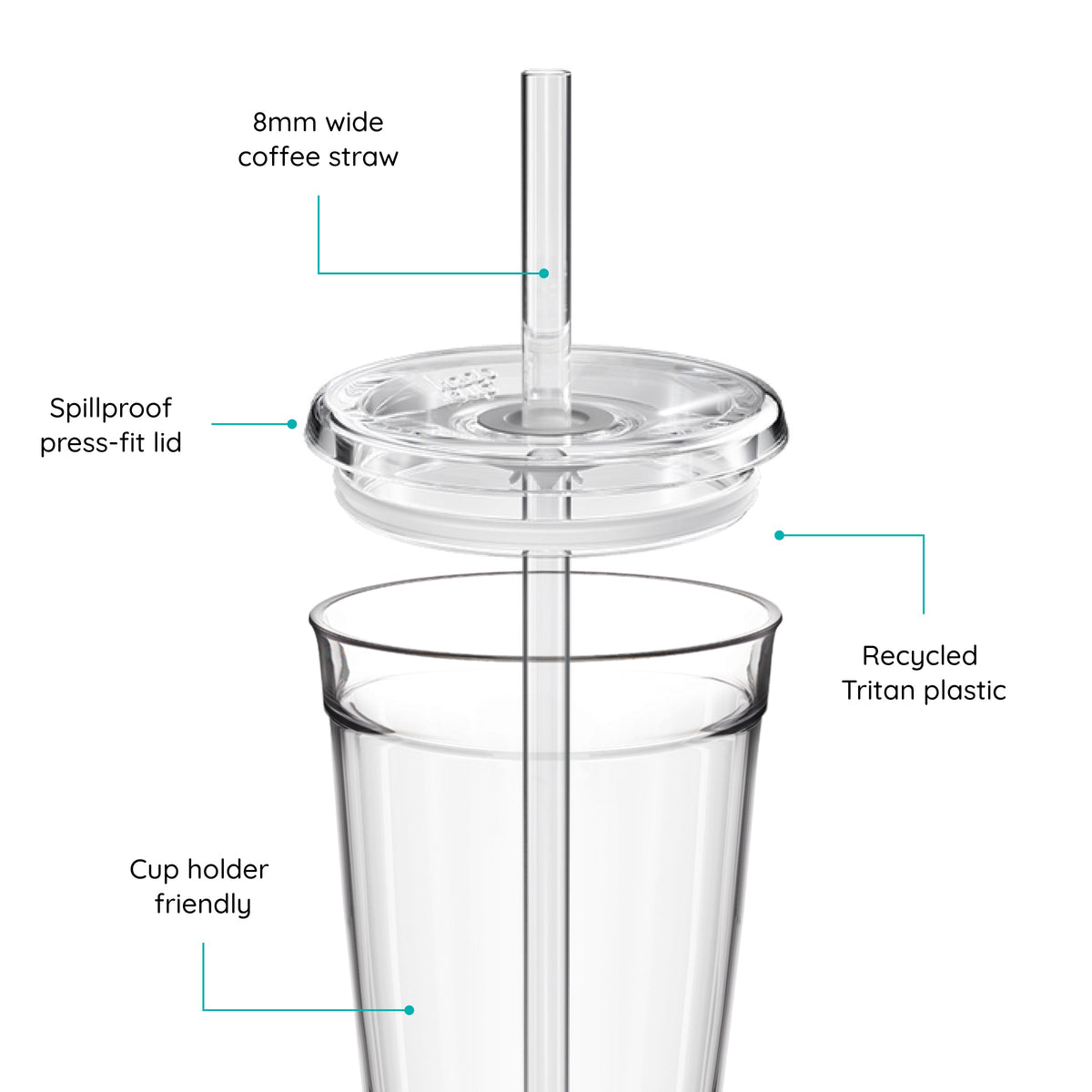 Cold Cup Original - 16oz | Coffee Straw