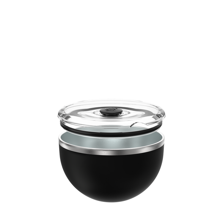 Go Bowl Luxe - Flat Lid | Black