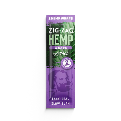 Zig Zag Og Purple Hemp Wrap 2pk