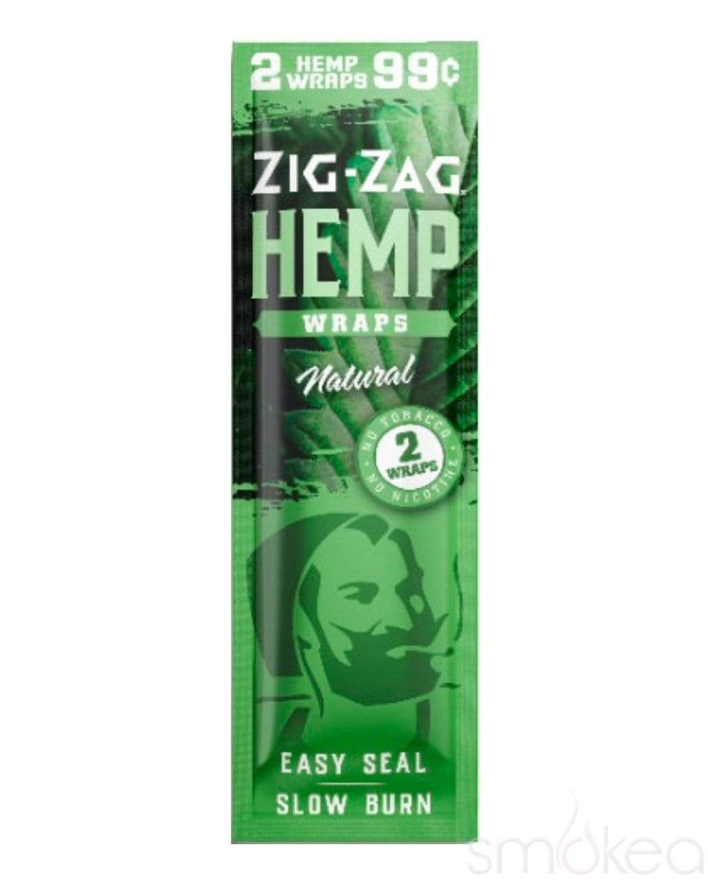 Zig Zag 2pk Hemp Wrap Natural