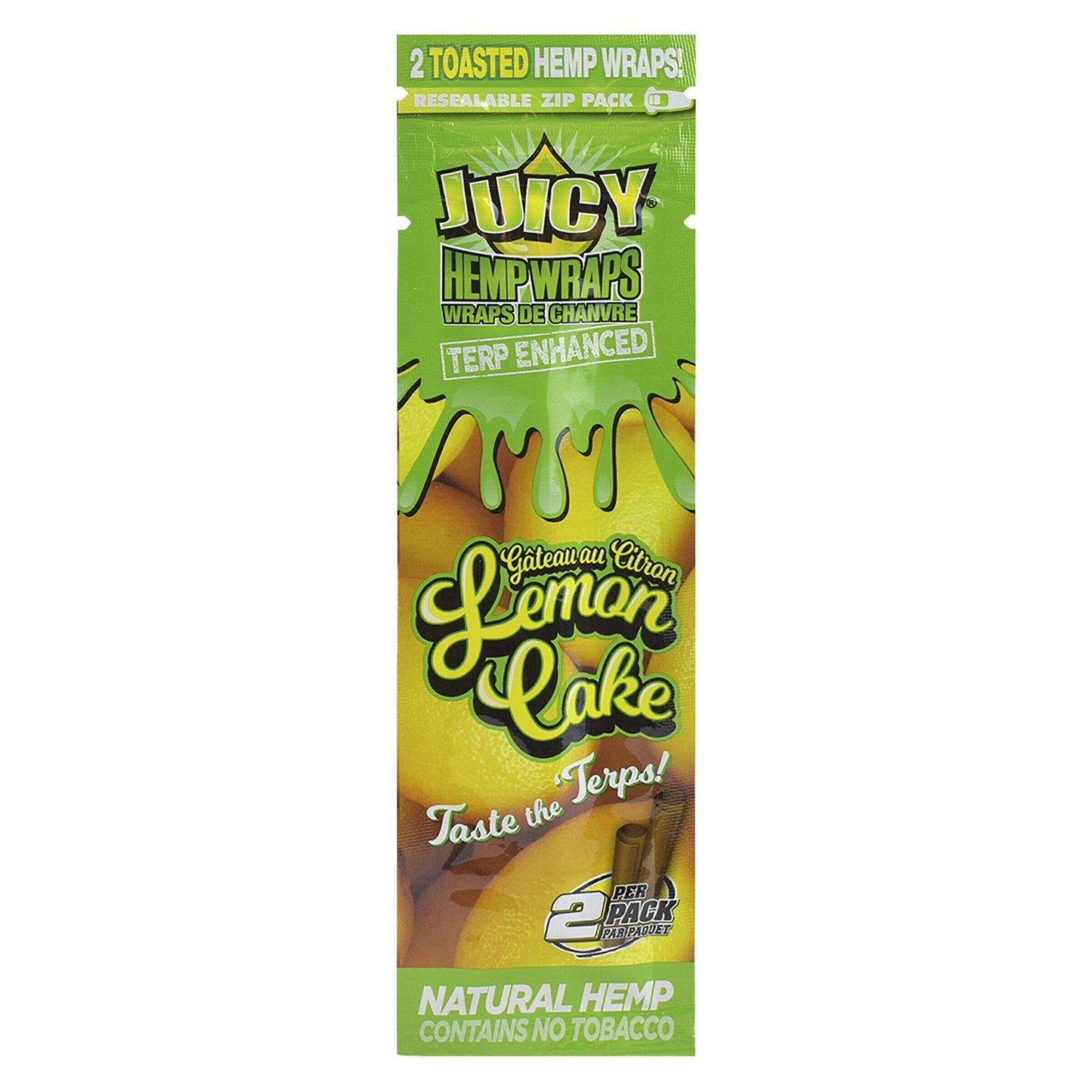 Juicy Jay's 2pk Hemp Wraps Lemon Cake