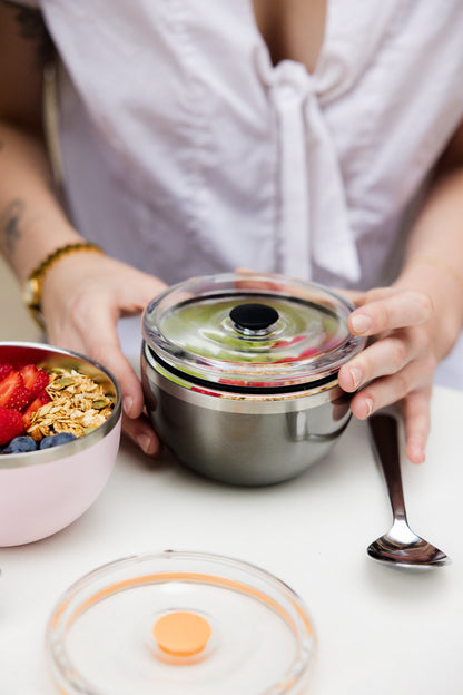 Go Bowl Luxe - Flat Lid | Black