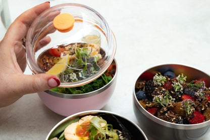 Go Bowl Luxe - Dome Lid | Pashmak Pink