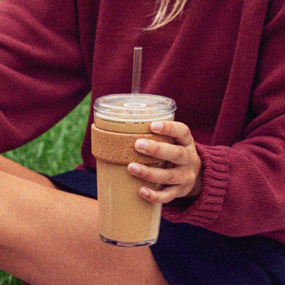 Cold Cup Cork - 16oz | Coffee Straw