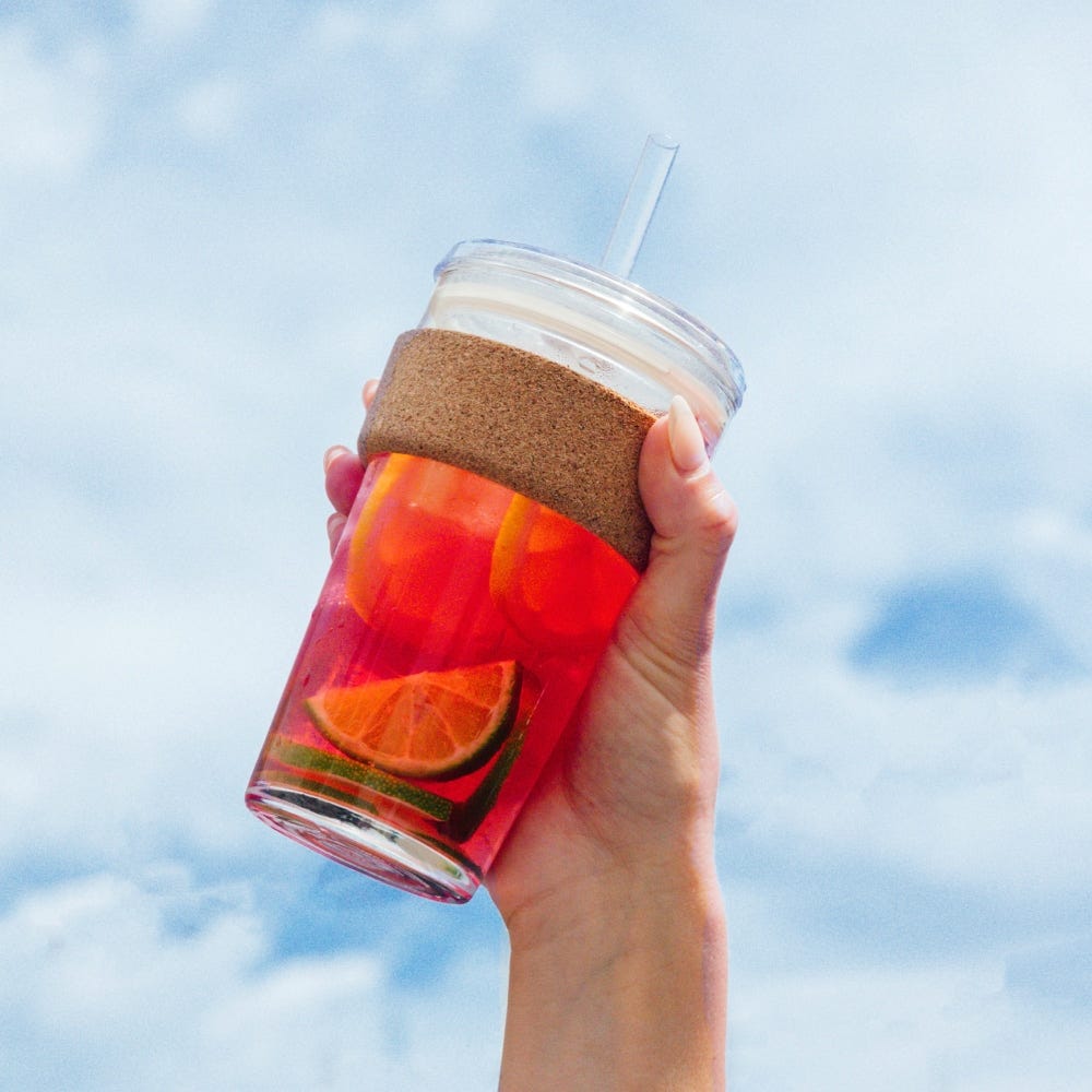 Cold Cup Cork - 16oz | Coffee Straw