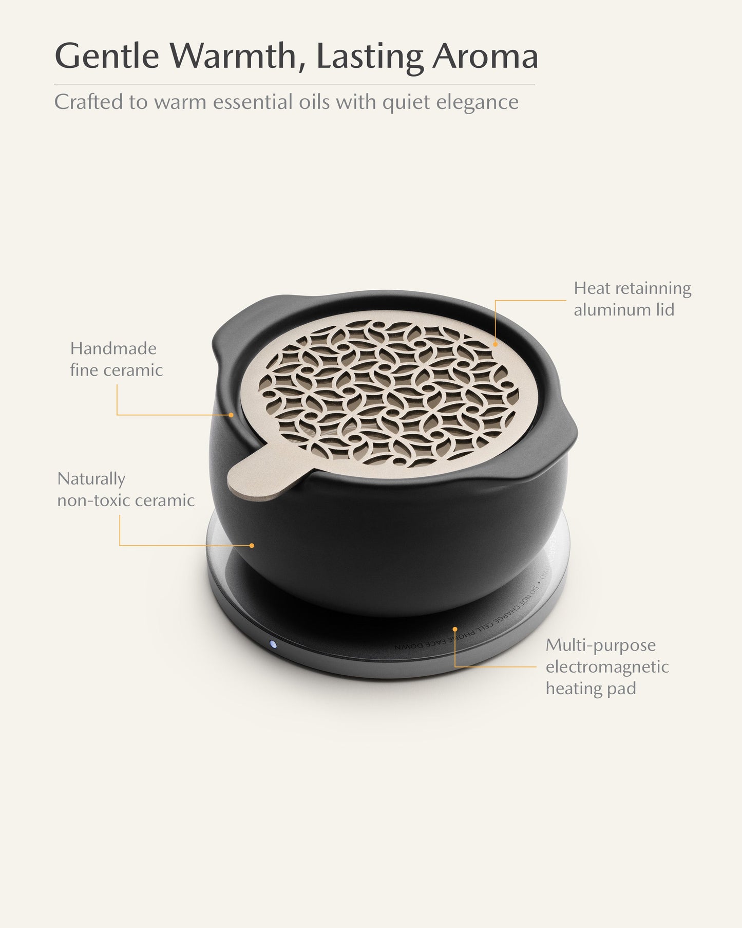 Jun Self-heating Diffuser Set - Inkstone Black
