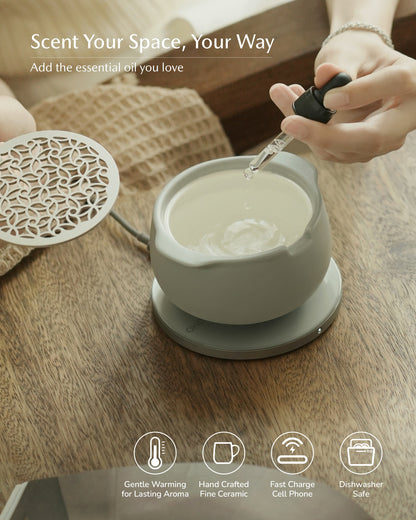 Jun Self-heating Diffuser Set - Soft Gray
