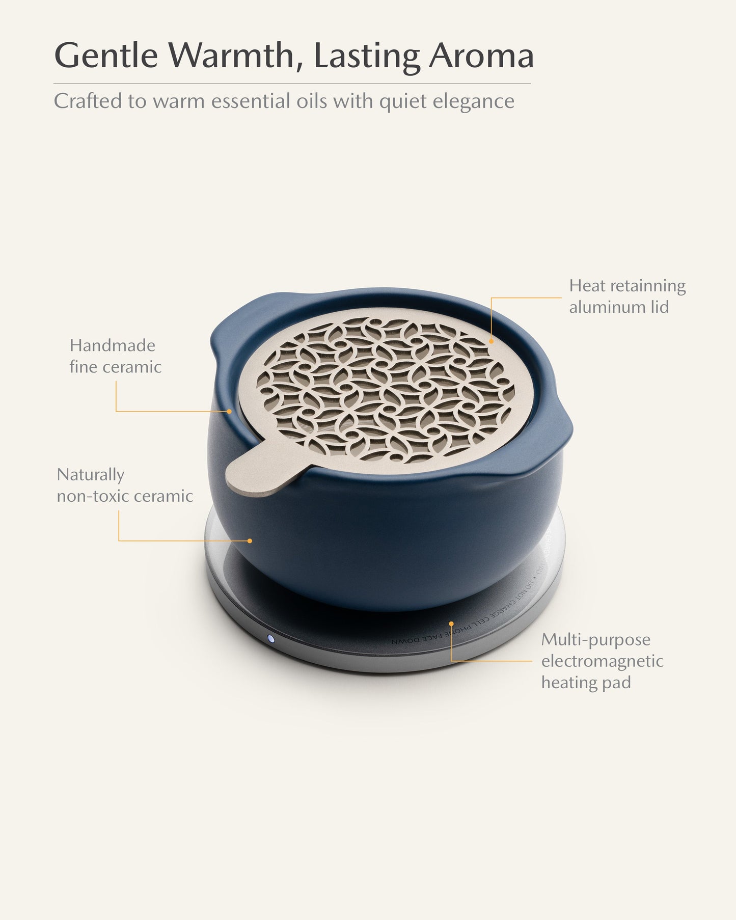 Jun Self-heating Diffuser Set - Deep Navy