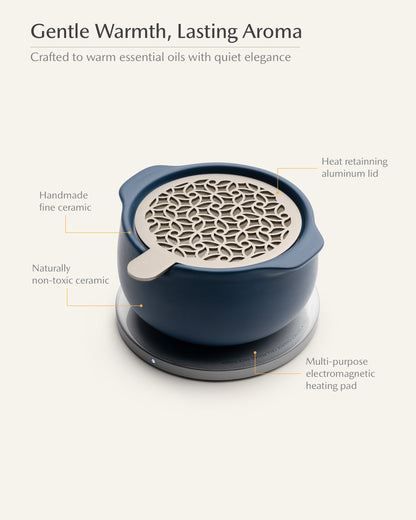 Jun Self-heating Diffuser Set - Deep Navy