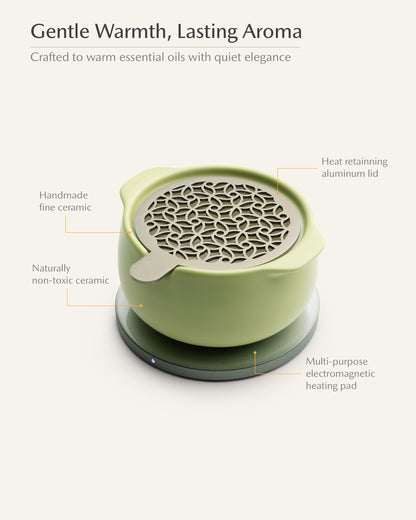 Jun Self-heating Diffuser Set - Verde Green