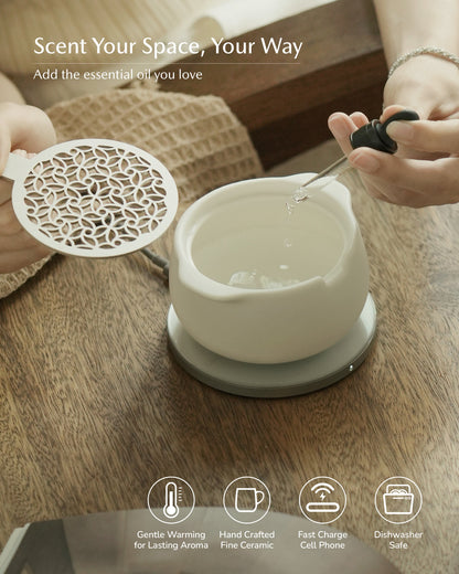 Jun Self-heating Diffuser Set - Jasmine White