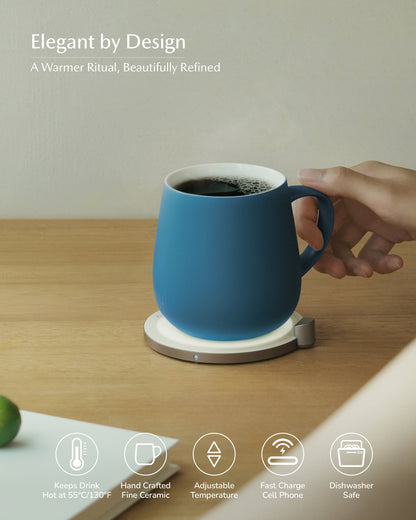 Ui Self-heating Mug Set - Deep Navy
