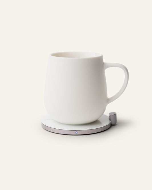 Ui Self-heating Mug Set - Jasmine White