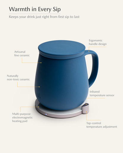 Ui+ Self-heating Mug Set -  Deep Navy