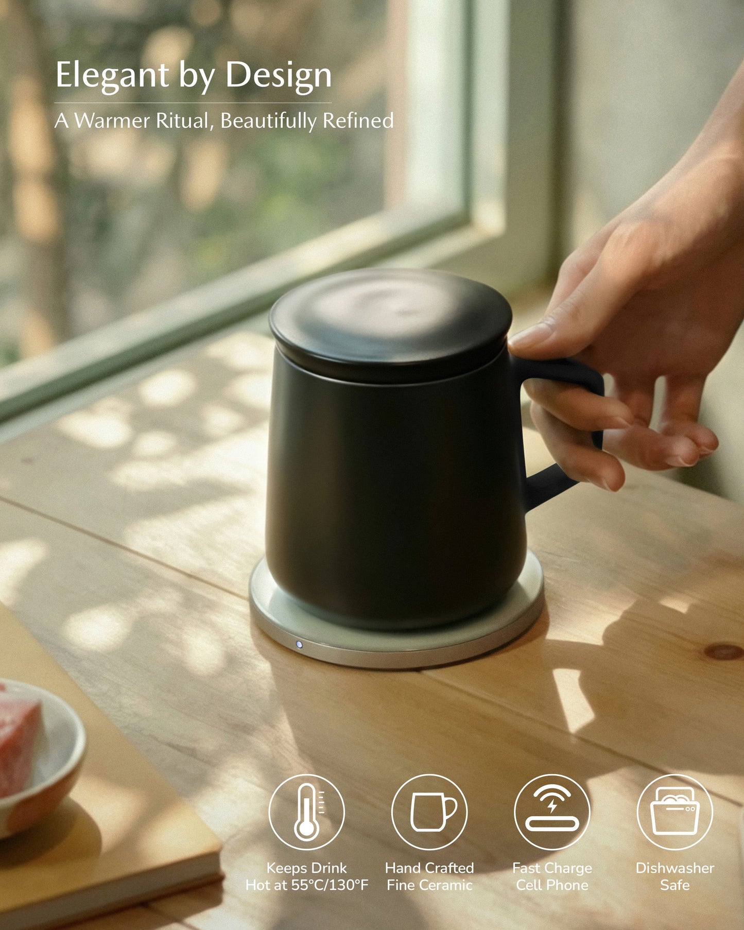 Neo Self-heating Mug Set- Inkstone Black