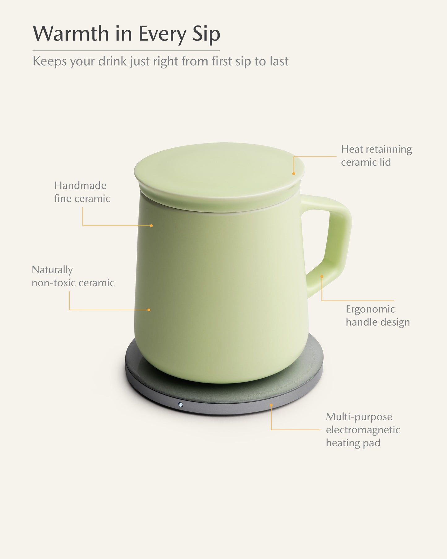 Neo Self-heating Mug Set - Verde Green