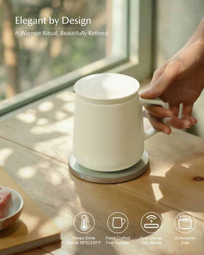 Neo Self-heating Mug Set - Jasmine White