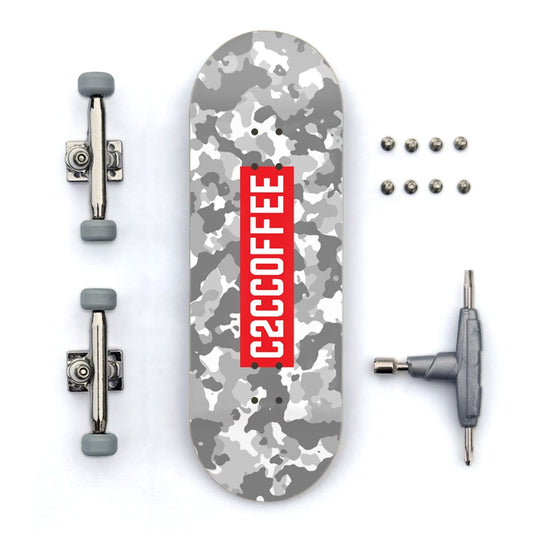 c2ccoffee gray camo fingerboard