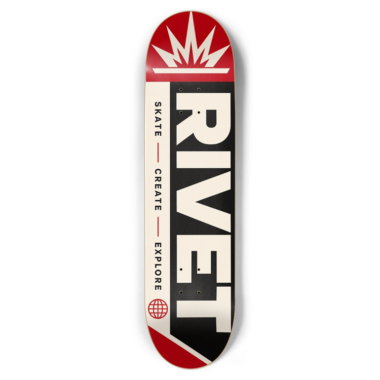 Rivet skate create explore Skateboard