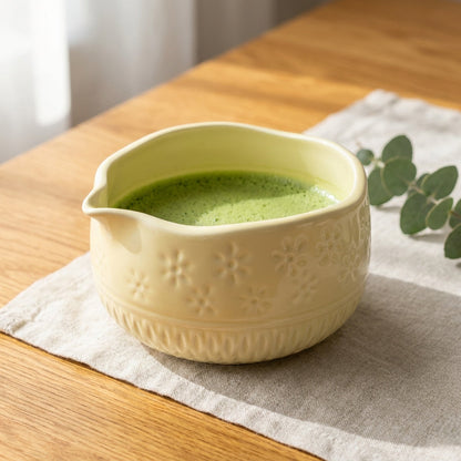 Matcha Whisk Set — Bamboo Chasen + Ceramic Chawan Gift Set