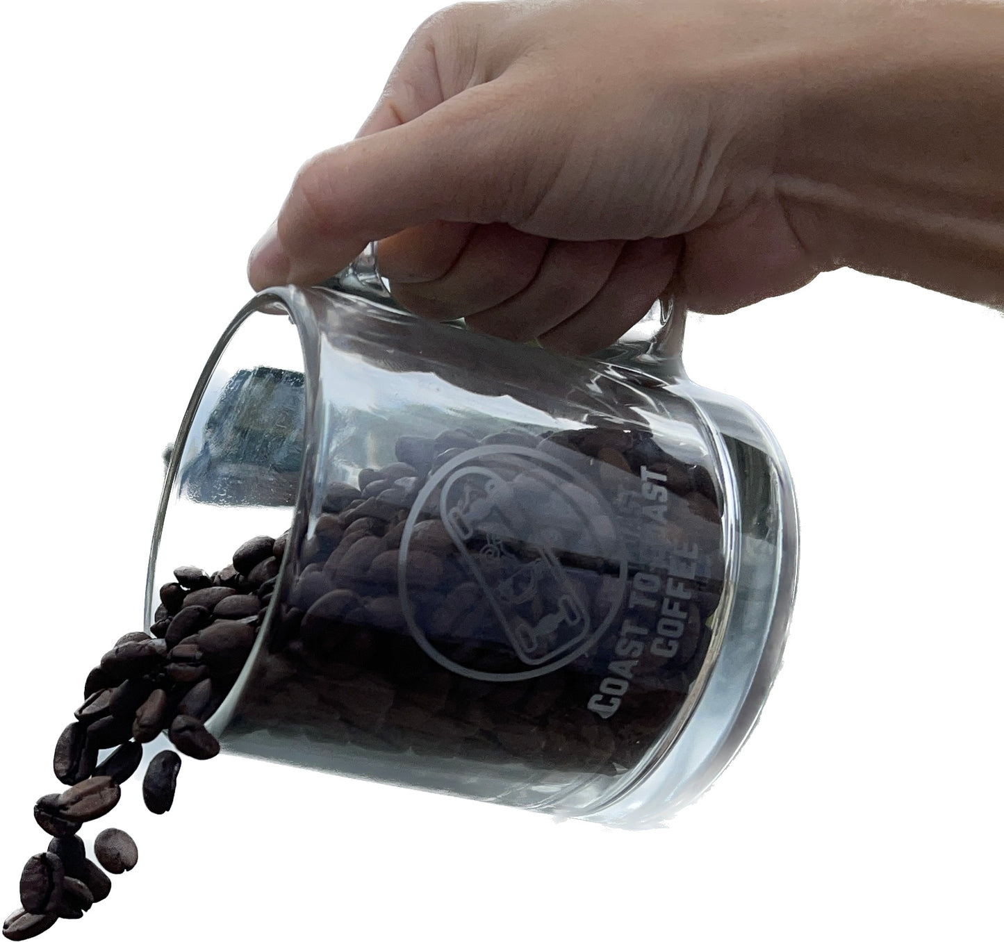 COAST TO COAST COFFEE GLASS MUG